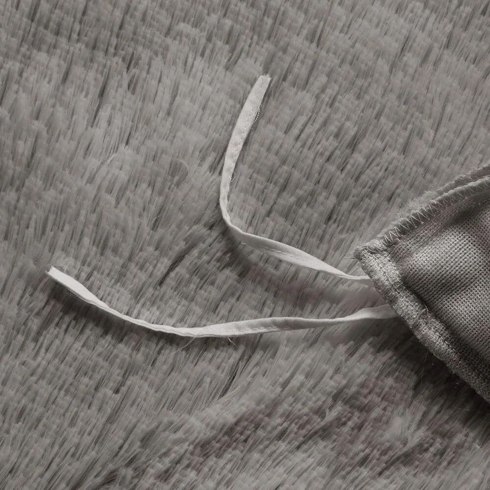 Shaggy Duvet with Quilted Box Design